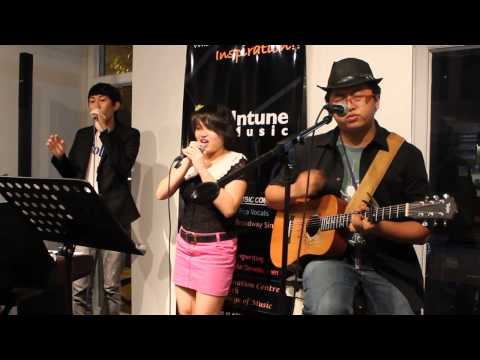 Intune Music's Junior, Zhi Hui and Evan performing Price Tag & Where is the Love!