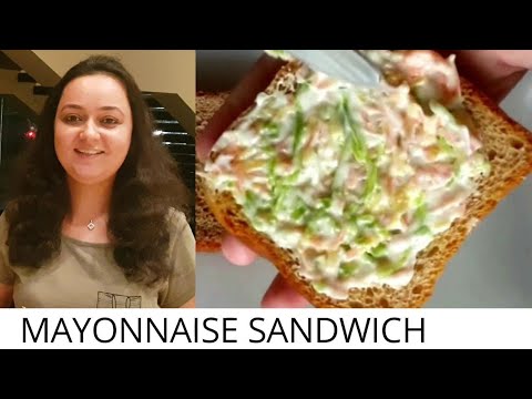 Veg Eggless Mayonnaise Sandwich I How to make mayo sandwich recipe