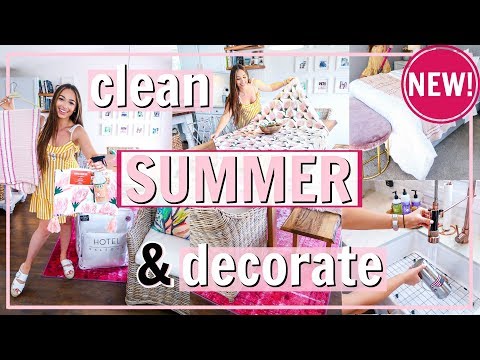 SUMMER CLEAN AND DECORATE WITH ME! 🌸🍋 | Alexandra Beuter
