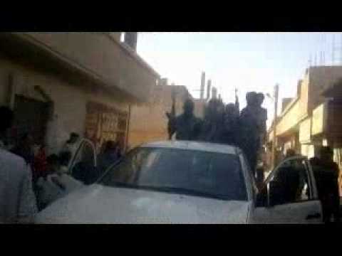 انتشار عناصر الكتيبة الخضراء في حي الصناعة في دير الزور