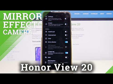 How to Turn On / Off Camera Mirror Effect on Honor View 20 – Camera Settings