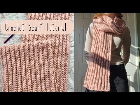 Easy Crochet Scarf Tutorial for Beginners Cozy Blanket Scarf