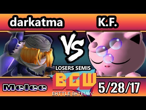 BGW16 SSBM - darkatma (Fox) Vs. K.F (Jigglypuff) Smash Melee Losers Semis