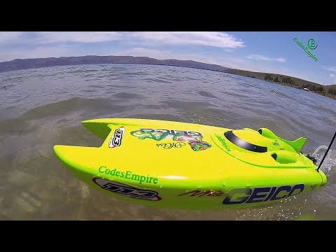 Miss Geico Pro Boat 17in Brushed Catamaran - Bear Lake