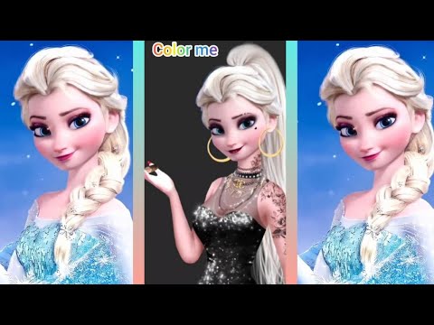 Frozen_ Elsa  Glow Up Into Bad Girl - Disney Princesses Transformation