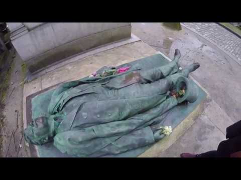 Famous Graves at Père Lachaise Cemetery, Paris