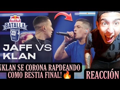 JAFF vs KLAN - Final (REACCIÓN) | ¡KLAN SE CORONA RAPEANDO COMO BESTIA!🔥| Red Bull Argentina 2021