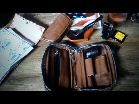 Scotte Pipe and Tobacco Pouch