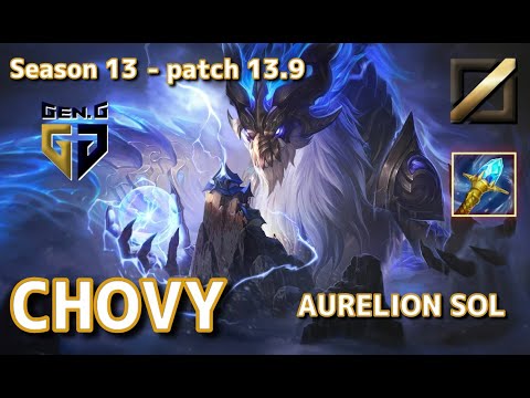 【EUWサーバー/Unranked】Gen.G Chovy オレリオンソル(Aurelion Sol) VS ゼド(Zed) MID - Patch13.9 EUW Ranked【LoL】