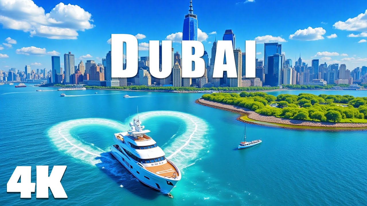 Dubai 4K - Drone Aerial Relaxation Film  with Deep House Chill Music