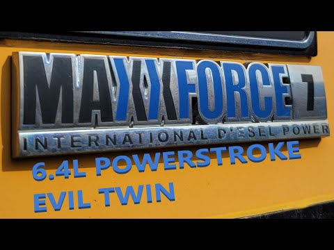 Maxxforce 7, 6.4L V8 turbo diesel engine start and run.  Brother to 6.4 POWERSTROKE PSD