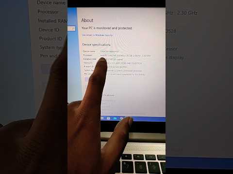 How to Check Processor And Ram In Laptop And PC#macnitesh#2023shorts#keyboardtricks