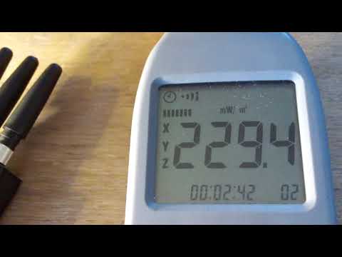 Testing Efficiency of EMF Fabric with an Electrosmog Meter