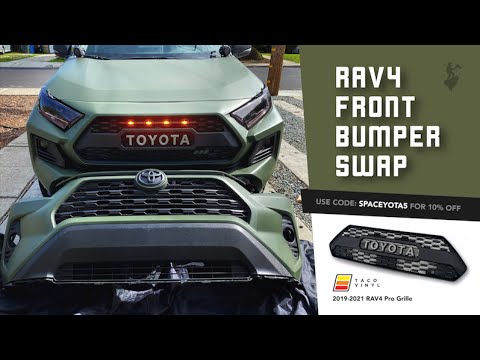 RAV4 Front Bumper Swap w/ Taco Vinyl Pro Grille