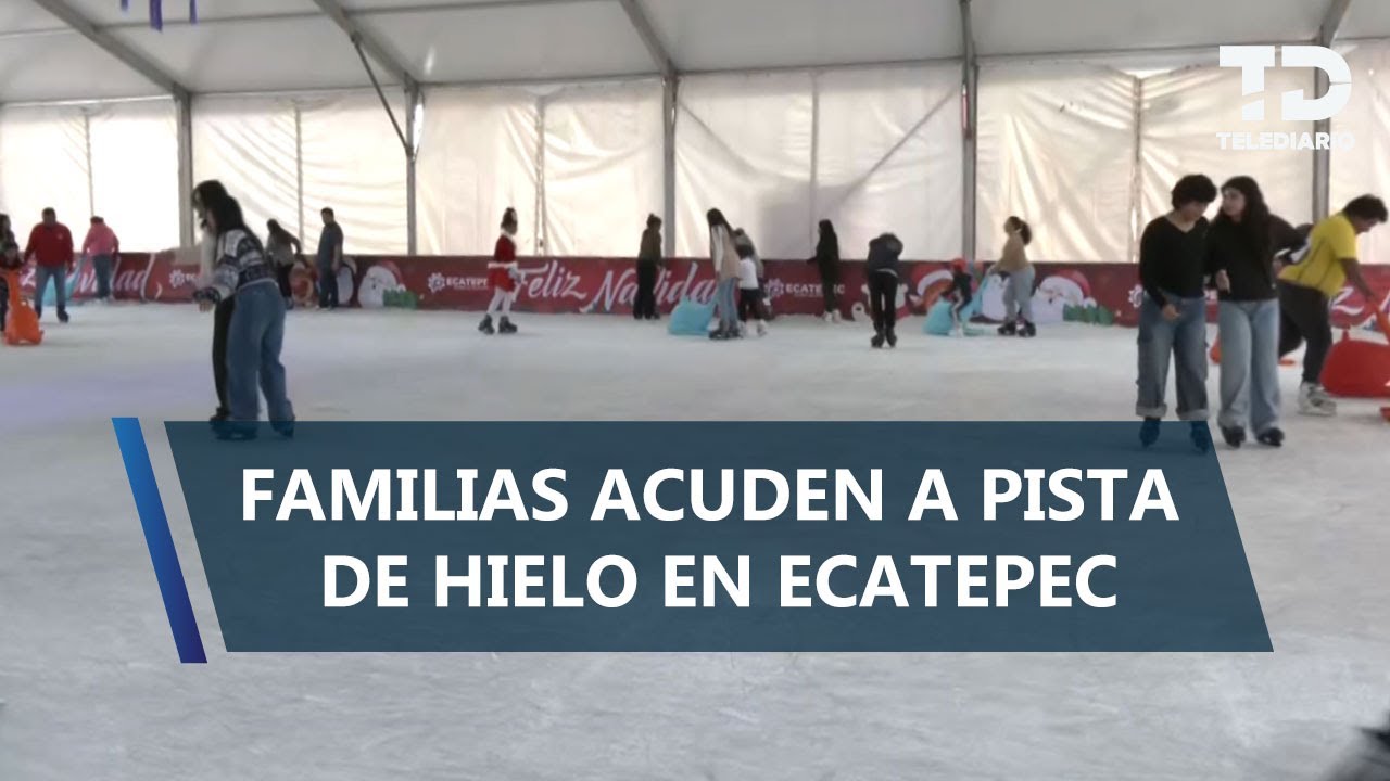 ¡Es gratis! Hasta cuándo estará la pista de hielo en Ecatepec