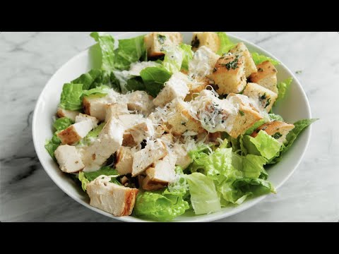 Best Chicken Caesar Salad with Homemade Croutons