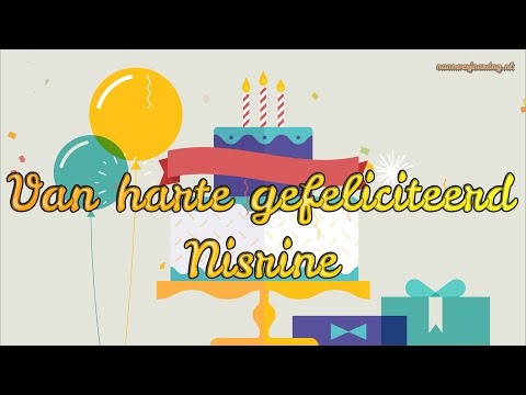 Gefeliciteerd NISRINE 🎈 | FIJNE VERJAARDAG! 🎉 #naamverjaardag