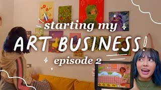 starting my art business ✿ art vlog ✿ making stickers, Renegade craft, finding manufacturers ✿ ep 2