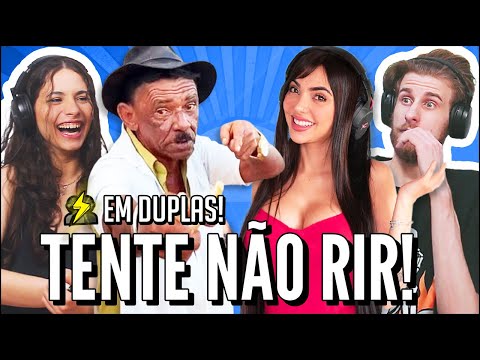 JOVENS REAGEM A DESAFIO SE RIR LEVA CHOQUE EM DUPLAS #4 - TENTE NÃO RIR  - O NOVO BOSS FINAL