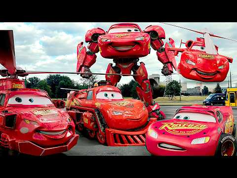 Lightning McQueen in Real Life Morph Disney pixar Cars Drifts STORM