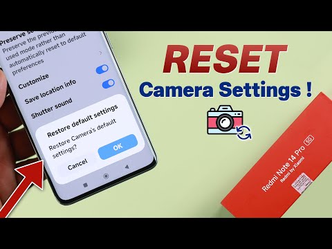 Redmi Note 14 Pro: How to Restoring Default Camera Settings! [Reset]