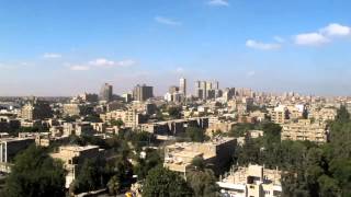 preview picture of video 'Maadi, Cairo, Panorama vanaf mijn dakterras (Dutch VoiceOver)'