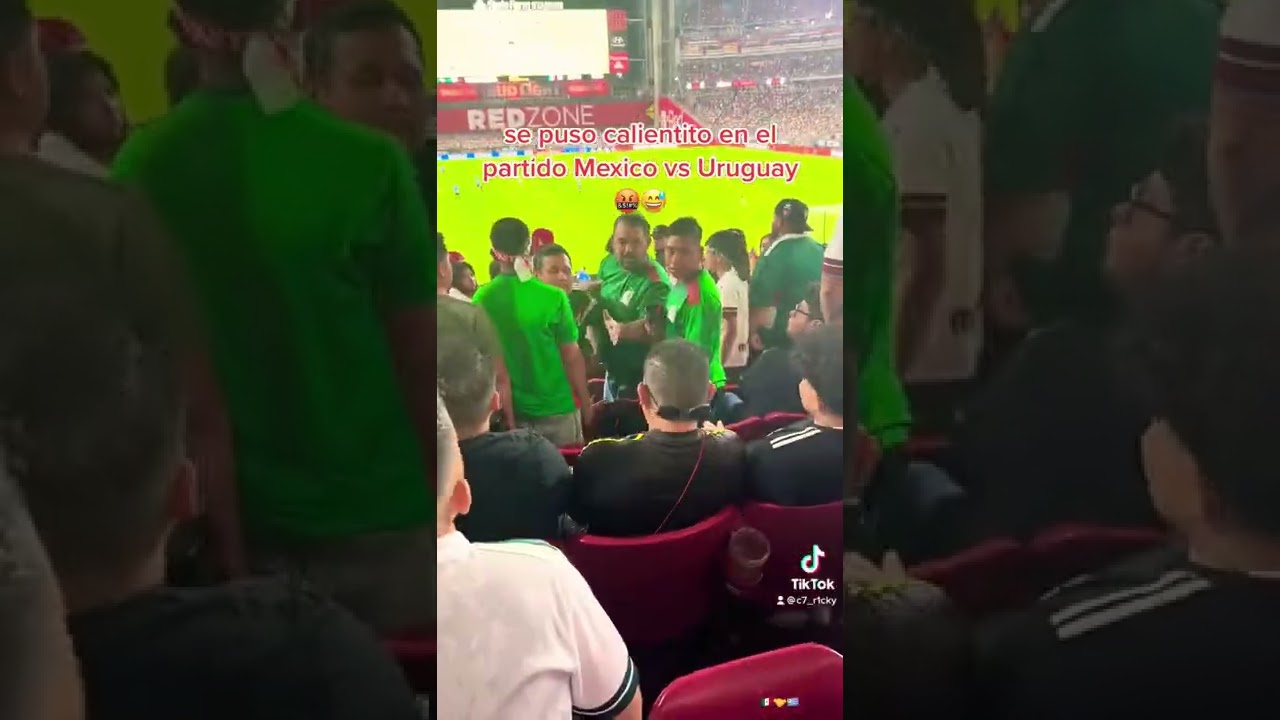 Pelea en partido de mexico🤷🏻‍♀️😅 (Mexico vs Uruguay)