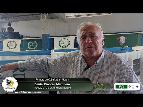 16-10-25 - Daniel Biocca - Martillero - Remate de Cabaña San Maron - Gral  Conesa, Río Negro