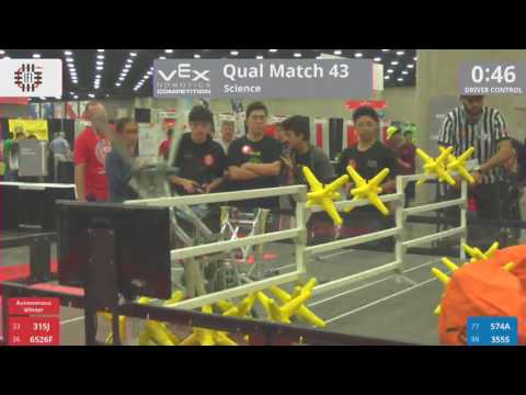 2017 VRC Sci Q43 - 315J 6526F vs 574A 355S - 41 to 9