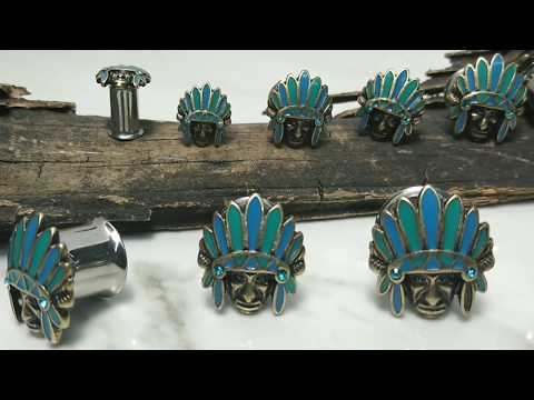 BodyJ4You Tribal Chief Plugs For Your Stretched Lobes PL6269