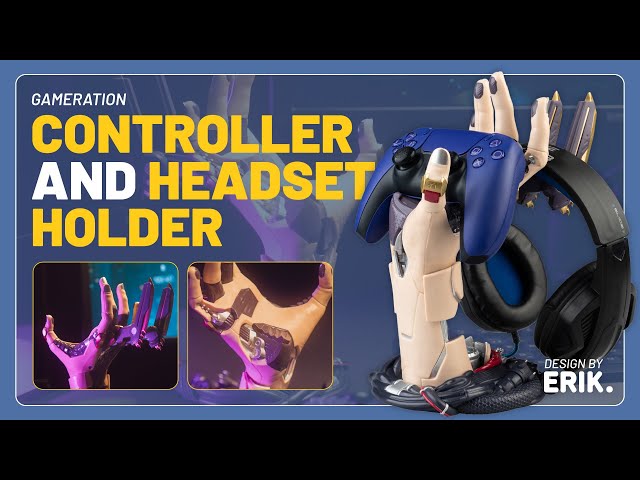 Vídeo relacionado con Grupo Erik Soporte Mando PS5 y Auriculares Cyberpunk - Soporte Mando XBOX, PS4, PS5 para Escritorio Gamer | Accesorios PS5, Setup Gamer Regalos (16 x 20 x 27,5 cm)