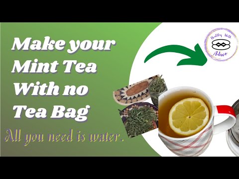 Make Mints Tea from Dried or Dehydrated Leaves. DIY HOME Tea with no Artificial Addictives.