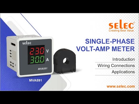 Selectron single phase & 3 phase selec ma202 digital ammeter...