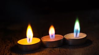 How to make colored flame candles | colored fire