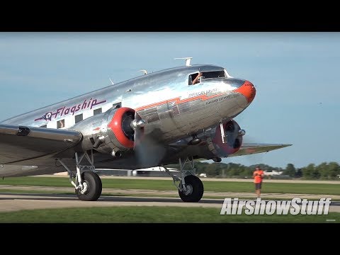 Oshkosh Arrivals and Departures (Thurs Evening) - EAA AirVenture Oshkosh 2017