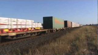 preview picture of video 'NR75 - NR119 with Sadliers loading through Corio'