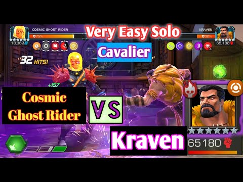 Kraven Boss Easily Solo'd with cosmic Ghost Rider / Cavalier/ Uncollected/ MCOC.