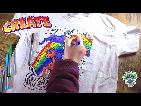 Μπλουζάκι Splat-Planet Space Ξανά-Ζωγράφισε Το 3-4 Χρονών Με 10 Μαρκαδόρους