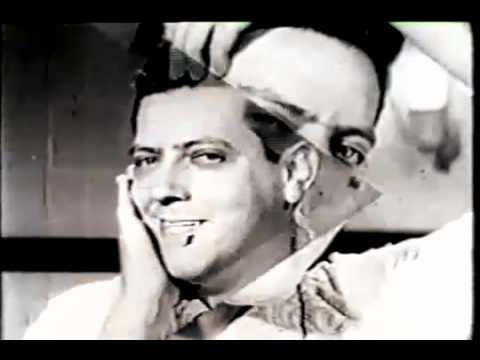 Comercial Lâmina de barbear Gillette Azul   Anos 50