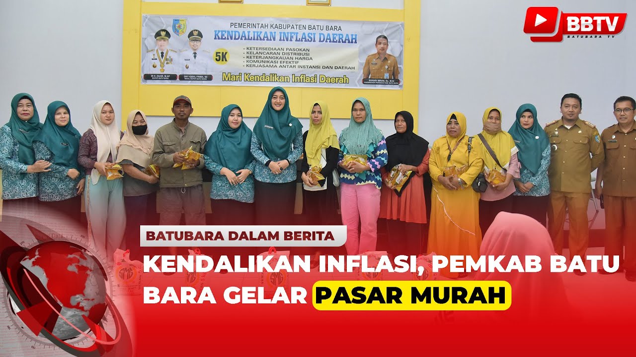 KENDALIKAN INFLASI, PEMKAB BATU BARA GELAR PASAR MURAH