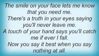 Engelbert Humperdinck - When You Say Nothing At All Lyrics