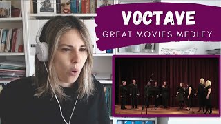 REACTING TO Voctave Great Movies Medley