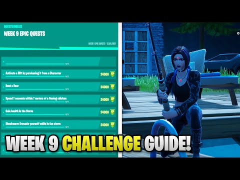 Fortnite All Week 9 Challenges Guide! (Season 6 Challenges)