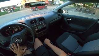 Driving Volkswagen Polo 2009 1.2 Petrol in City POV Onboard Drive