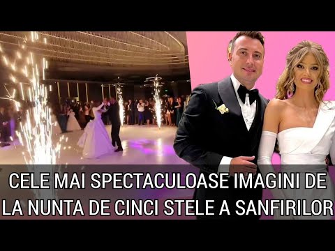 Nunta de cinci stele a lui Valentin si a Codrutei Sanfira! Imagini de la petrecerea fastuoasa!