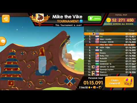 Mike the Vike tournament best time without doing the shortcut. #$ paul $#.