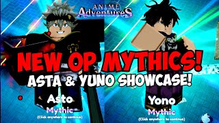 [NEW CODE] New Asta & Yuno Mythics are SUPER OP! (Anime Adventures Showcase)