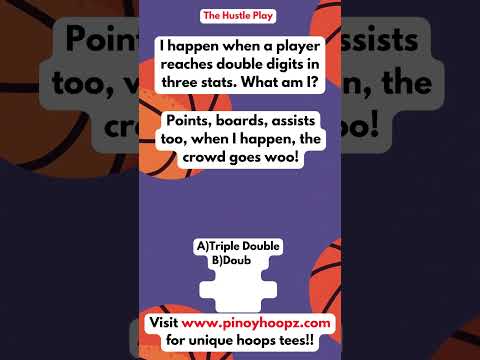 I happen when a player reaches double digits in three stats. What am I? #basketball #quiz