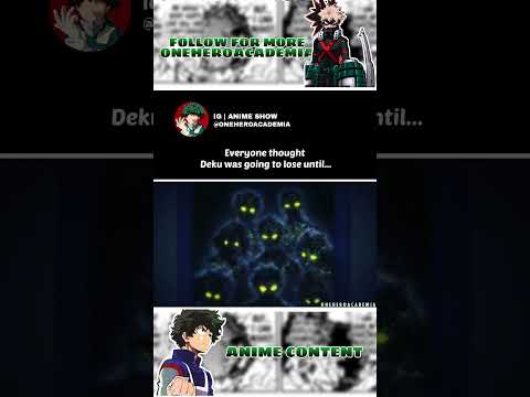 Everyone Thought Deku Was Going to lose Until #anime #attitude #myheroacademia #mha #allmight