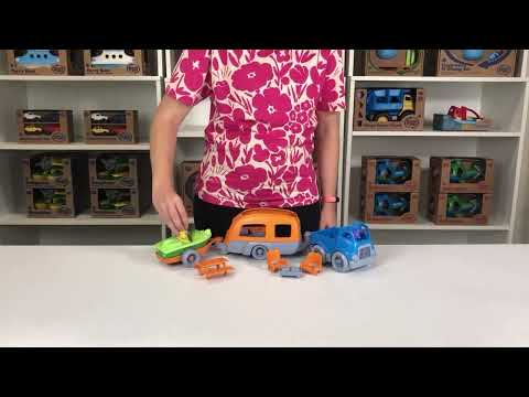Slide 6 - Green Toy RV Camper Set (video)
